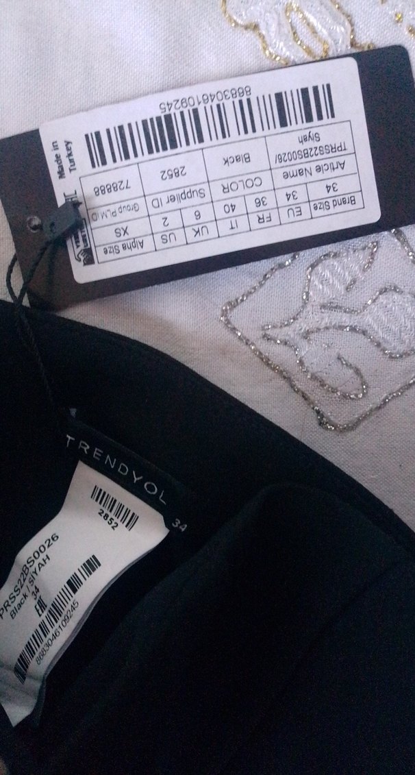 #Siyah Nakışlı Gotik Straplez Bustiyer - Görsel 2