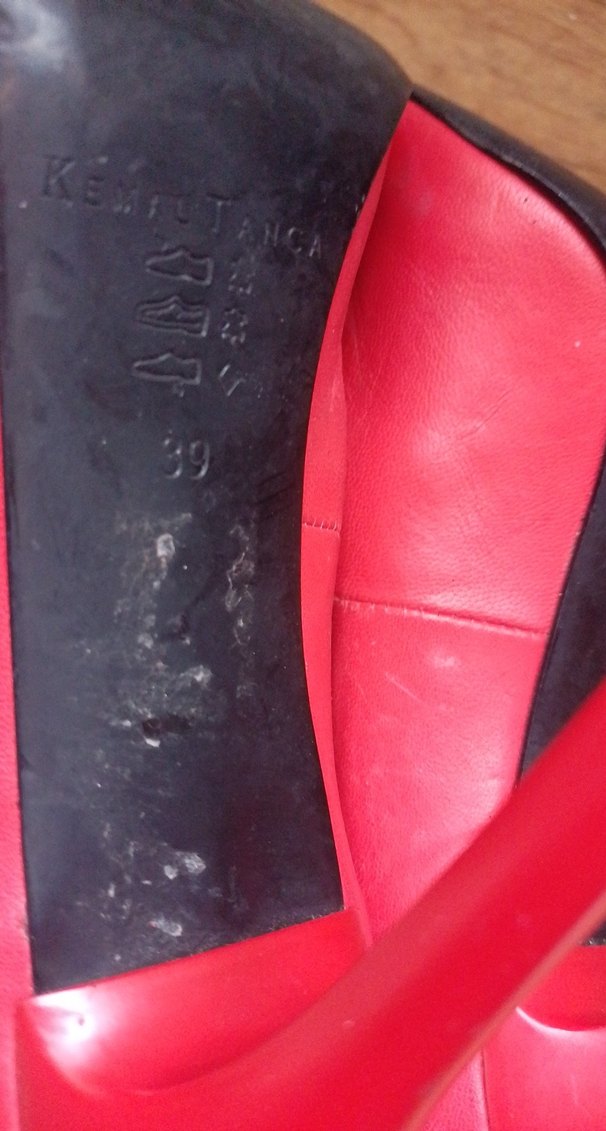 Parlak Kırmızı Tokalı Stiletto Topuklu Kadın Ayakkabı - Görsel 3