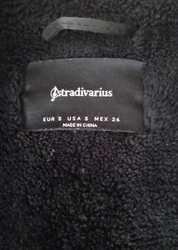 Stradivarius #Kürklü Siyah Deri Biker Ceket