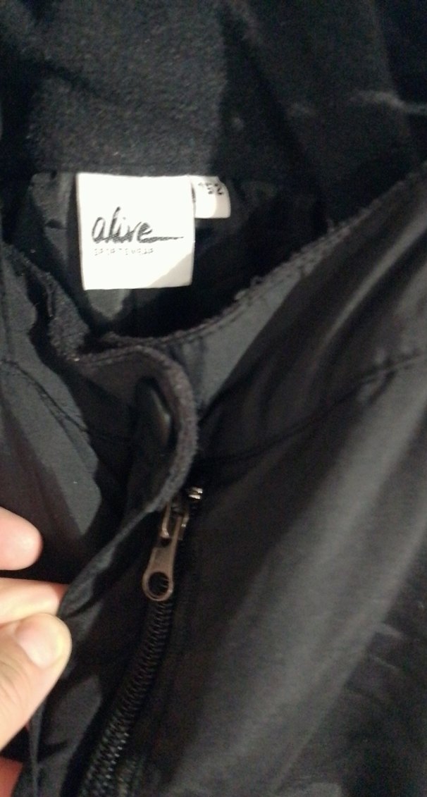 #Siyah Erkek Kayak Pantolonu, Kemerli, Normal Boy - Görsel 2