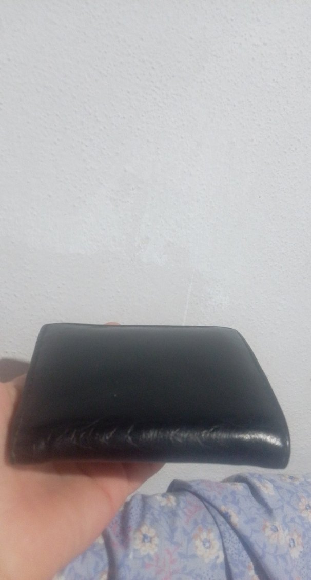 #Siyah Parlak Erkek Cüzdan - Görsel 3