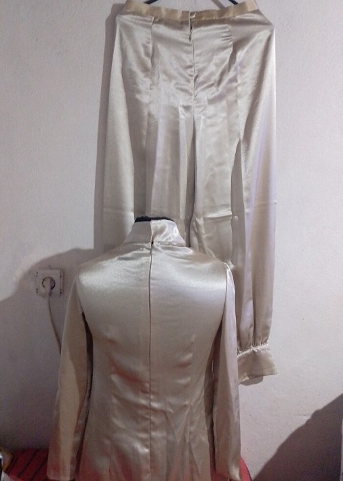 #Şalvar saten takım tasarım özel dikim - Görsel 3