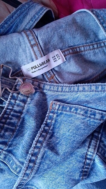 xs Beden #Kısa Tulum yırtık modeli püskülü paça