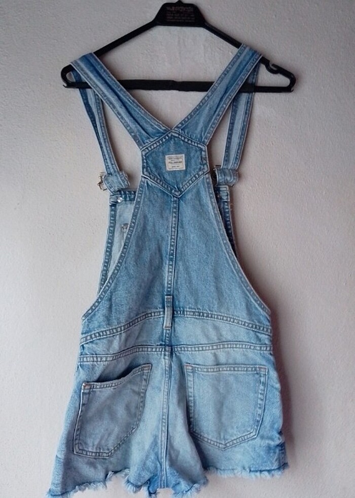 #Kısa Tulum yırtık modeli püskülü paça - Görsel 2