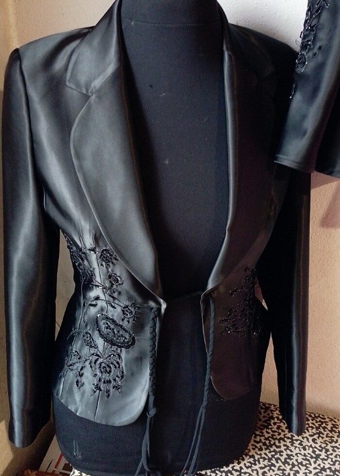 #2 takım saten işlemeli  - Görsel 2