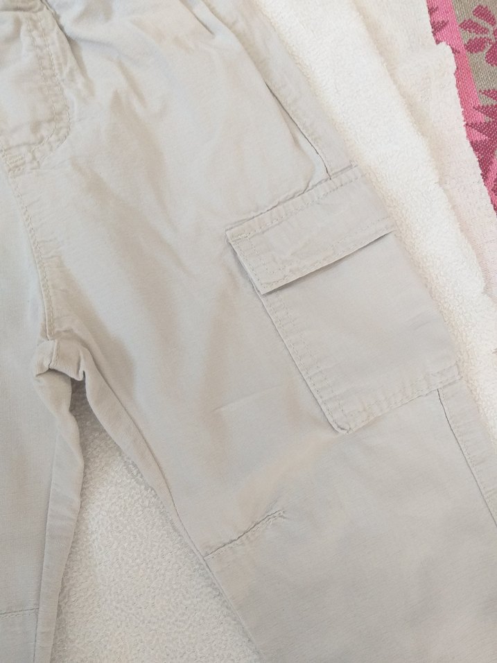 keten  Erkek Çocuk  Kemerli Rahat Pantolon - Görsel 3