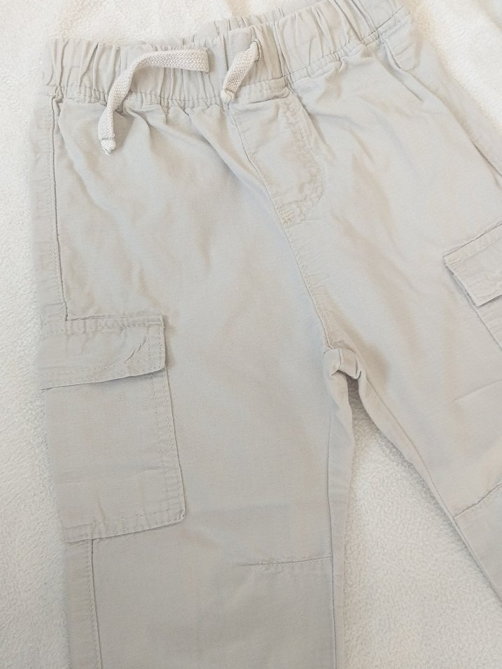 keten  Erkek Çocuk  Kemerli Rahat Pantolon - Görsel 2