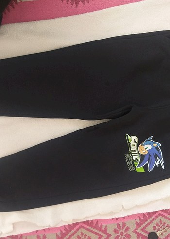 Sonic Baskılı Siyah Erkek Çocuk Eşofman Takımı - Görsel 3