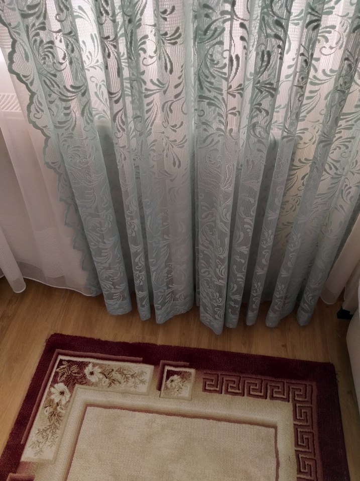 Yeşil Nakışlı Bohem Perde - Görsel 3