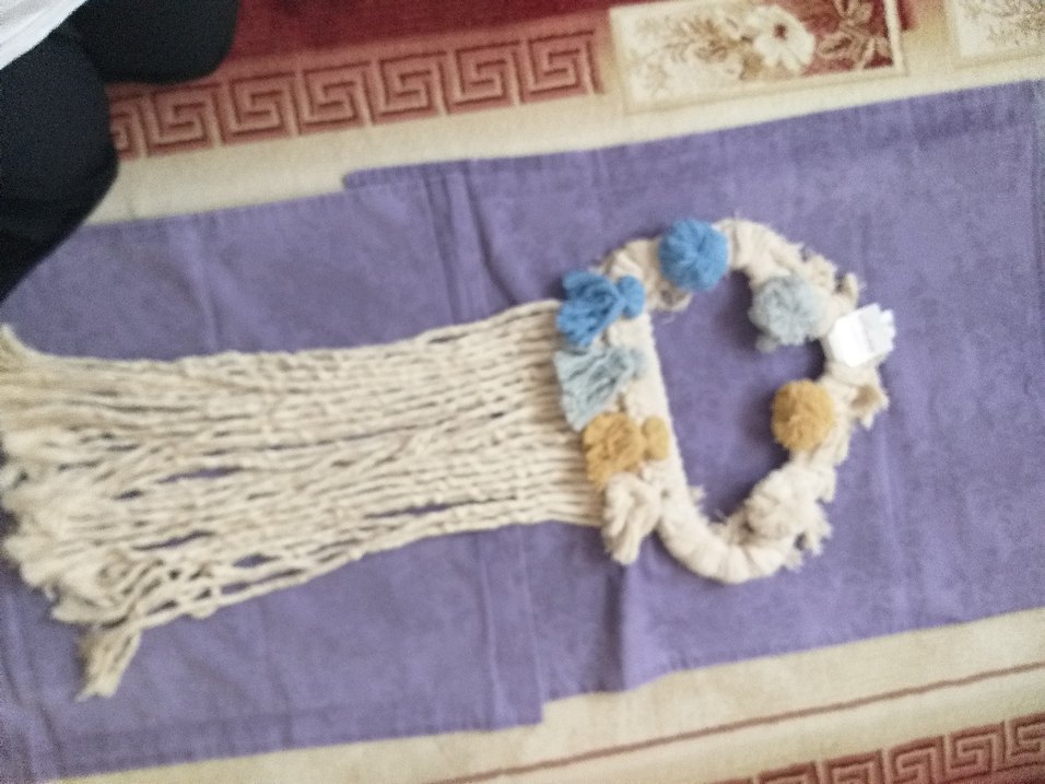 Bohem Püsküllü El Yapımı  çocuk odası kapı süsü - Görsel 2