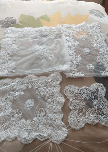 Beyaz Dantel El İşi Parçalar - Görsel 9