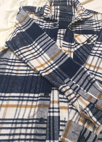 Düğmeli Ekose Desenli erkek Gömlek - Görsel 3