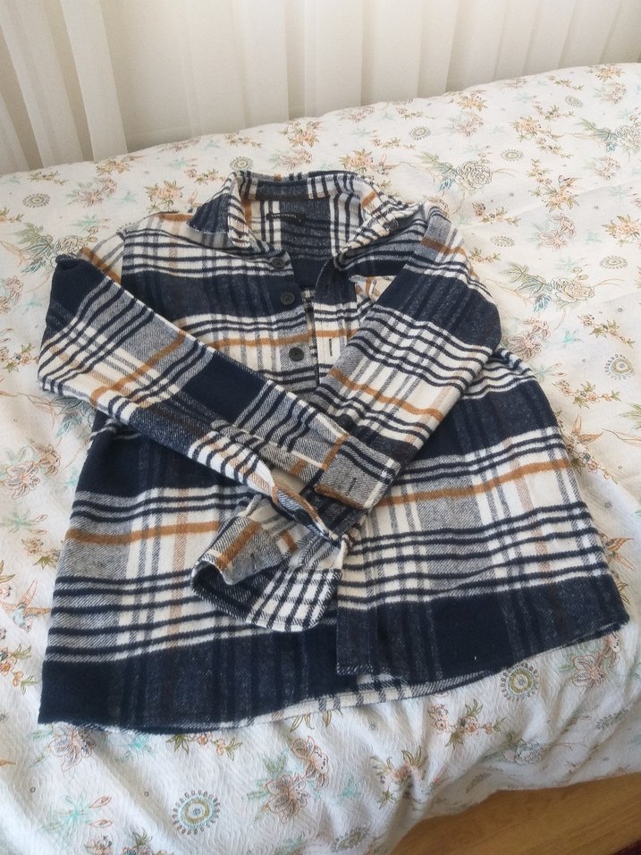 Düğmeli Ekose Desenli erkek Gömlek - Görsel 5