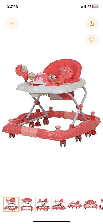 Prego Yürüteç (pembe veya yeşil rengi isteğe göre gönderilecekti