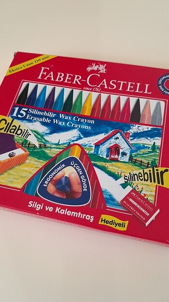  Faber Castell 15 Silinebilir Wax Crayon 