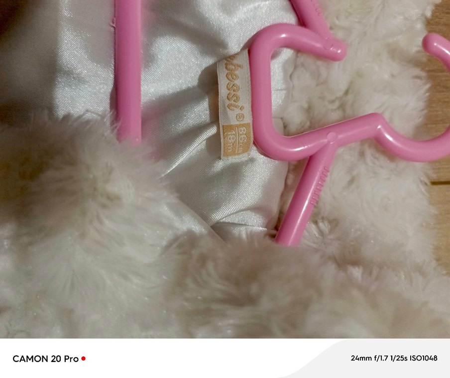 beyaz Kürk Detaylı Midi Mont - Görsel 4