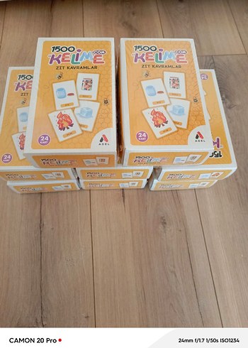 1500 Kelime Zıt Kavramlar Çocuk Kart Oyunu - Görsel 2