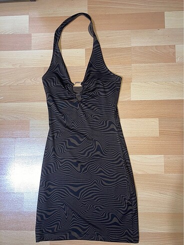 H&M Hm halter yaka elbise