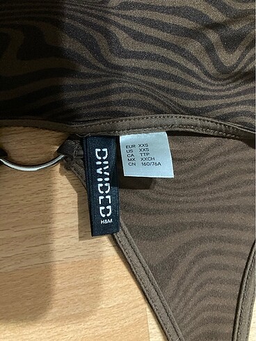 xs Beden kahverengi Renk Hm halter yaka elbise