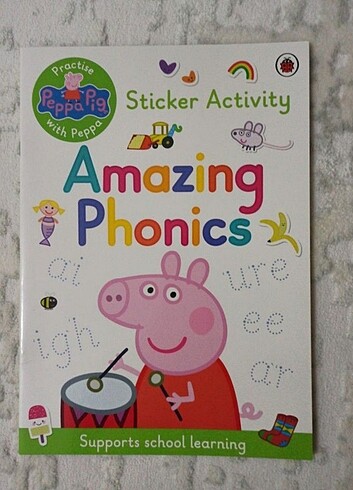 Peppa Phonics Sticker Aktivite İngilizce Çocuk Kitabı 