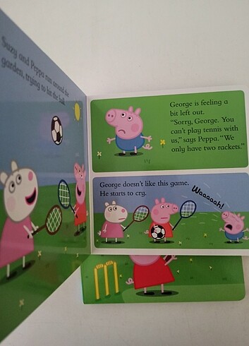  Beden Peppa Pig İngilizce Karton Kitaplar 