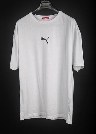 BEYAZ PUMA OVERSİZE SIRT BASKILI