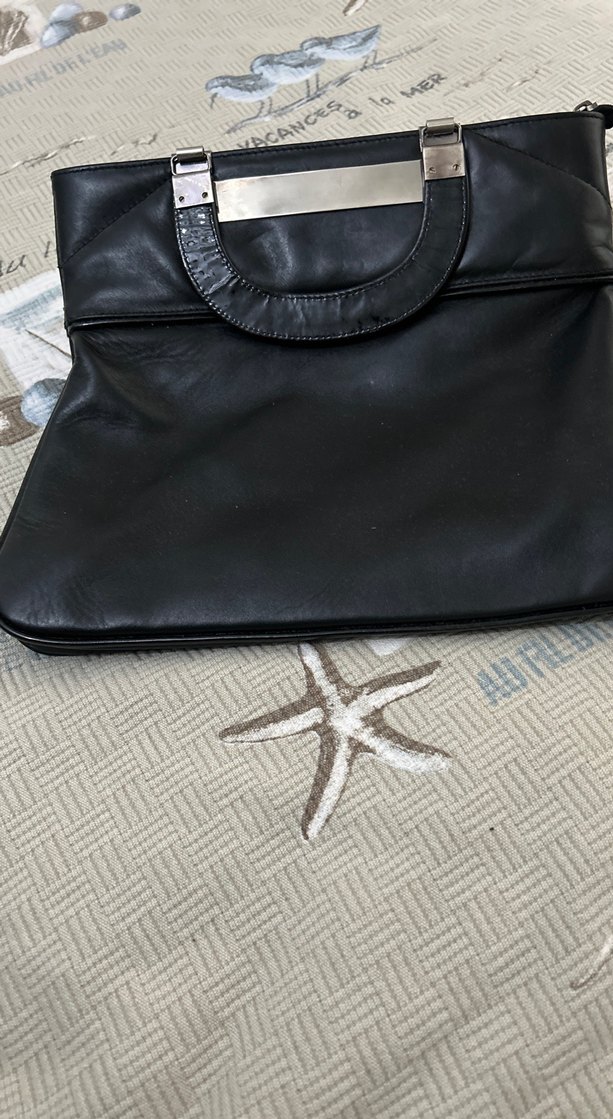 Kadın Siyah Deri Ofis Çantası - Görsel 2