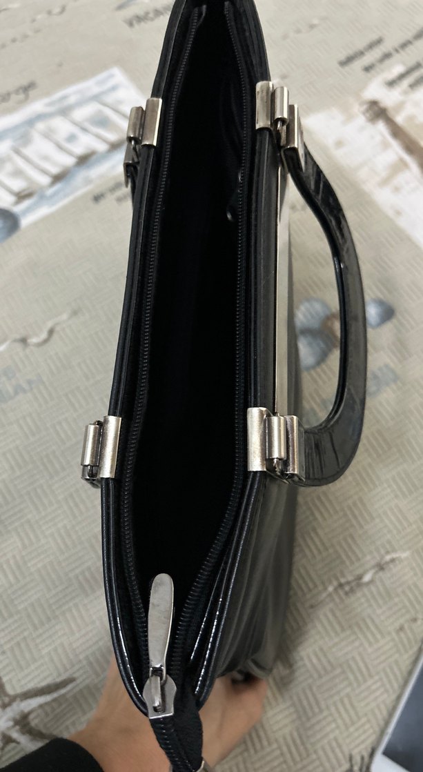 Kadın Siyah Deri Ofis Çantası - Görsel 3