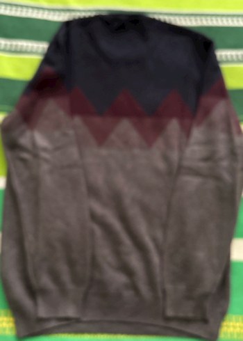 Erkek Çok Renkli Örgü Yün Kazak Avva marka - Görsel 2