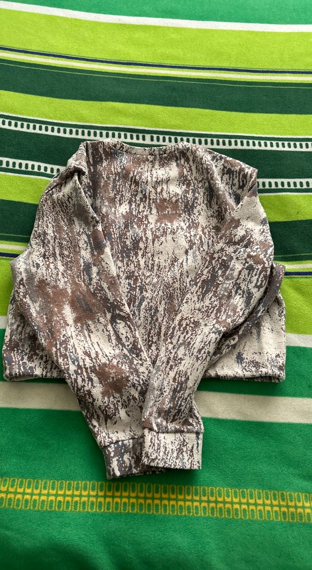 Kahverengi Gri Bağcıklı Kısa Sweatshirt - Görsel 2