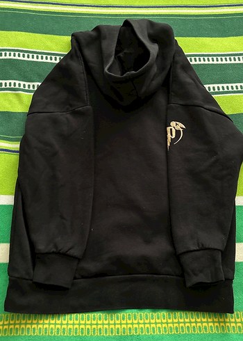 Kapüşonlu Siyah Hogwarts Sweatshirt - Görsel 2