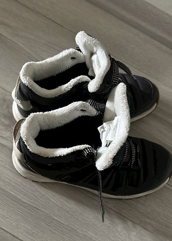 Gri Erkek Çocuk Günlük Botlar Velcro - Görsel 3