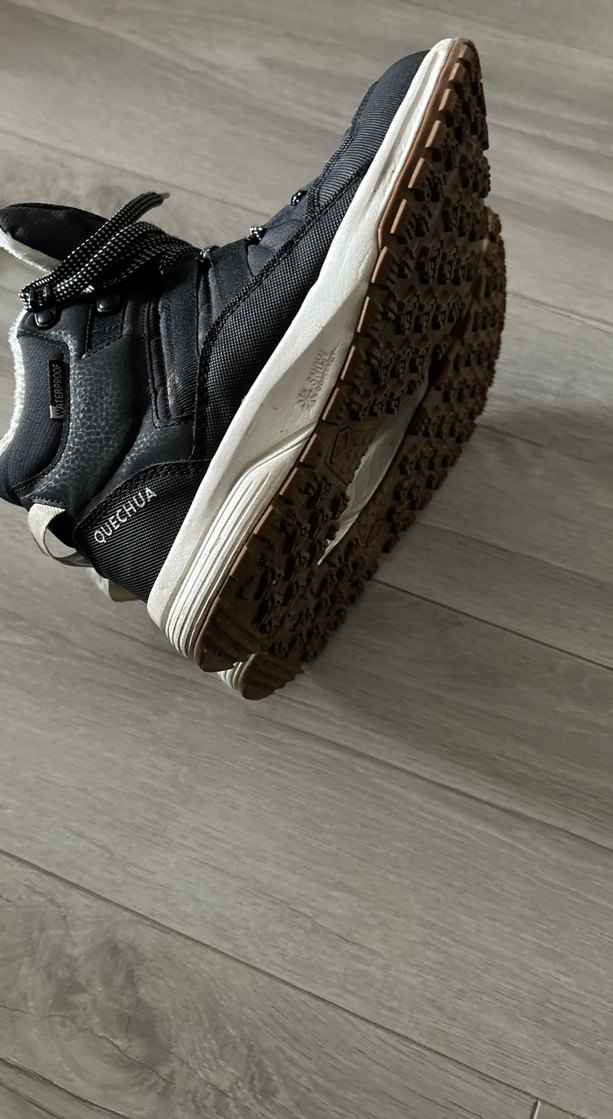 Gri Erkek Çocuk Günlük Botlar Velcro - Görsel 4