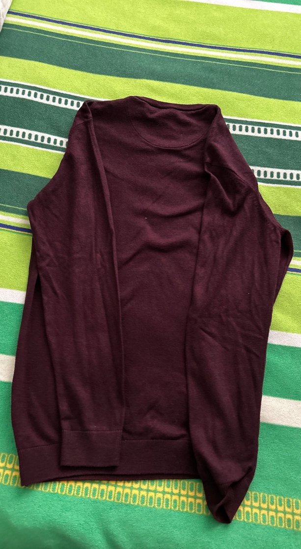 Bordo Erkek Bisiklet Yaka Triko Kazak Avva marka - Görsel 2