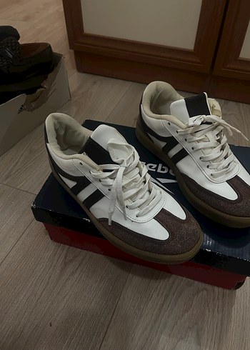 Kahverengi Beyaz Spor Kadın Sneakers