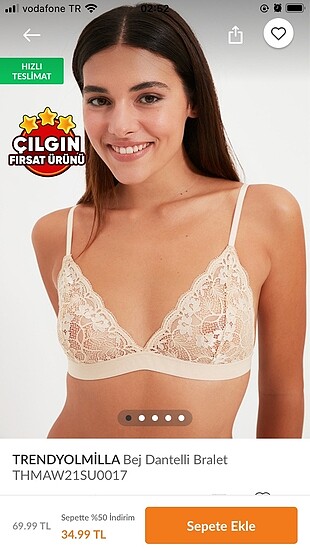 Trendyolmilla bralet bej