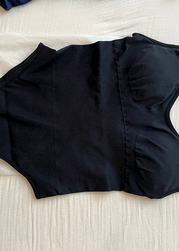 36 Beden Siyah Strappy Fit Kadın Mayo