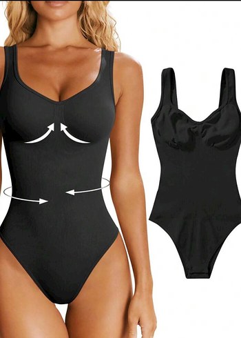 Siyah Strappy Fit Kadın Mayo