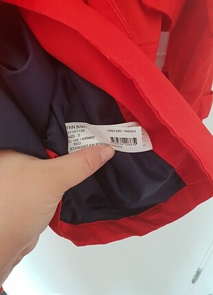 s Beden kırmızı Renk Kadin trençkot