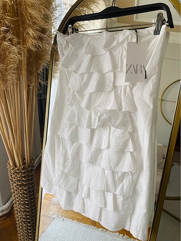 Zara straplez elbise