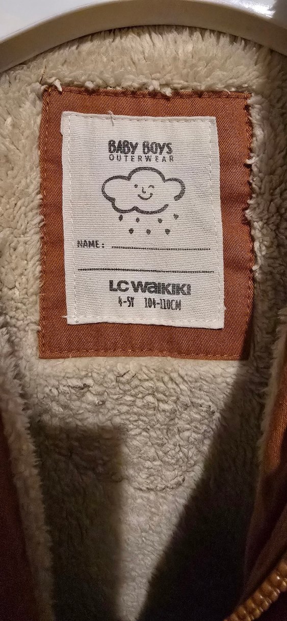 4-5 yaş Kürklü  Erkek Çocuk Mont Lcw - Görsel 3