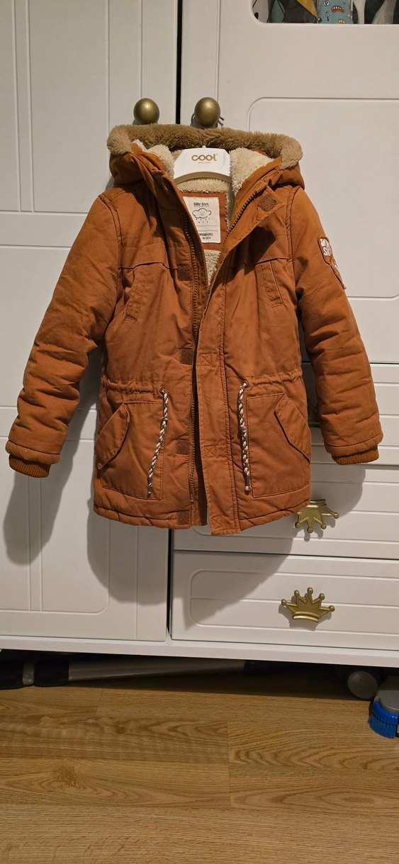 4-5 yaş Kürklü  Erkek Çocuk Mont Lcw - Görsel 2