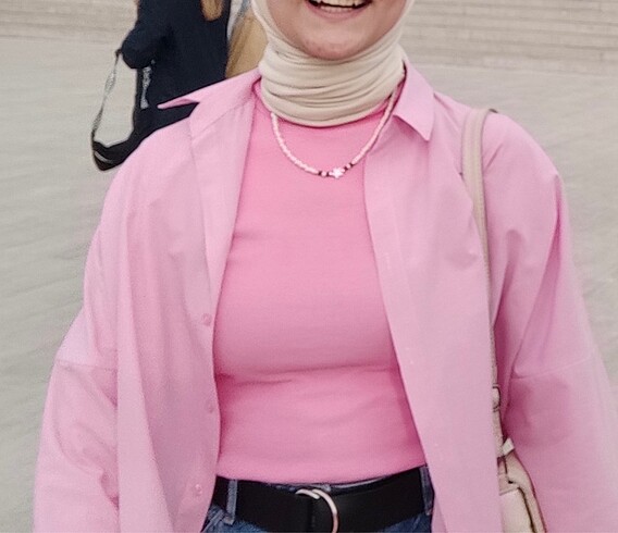 40 Beden PEMBE HAPPİNESS İST. GÖMLEK