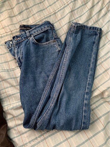 Mom jean kot pantolon