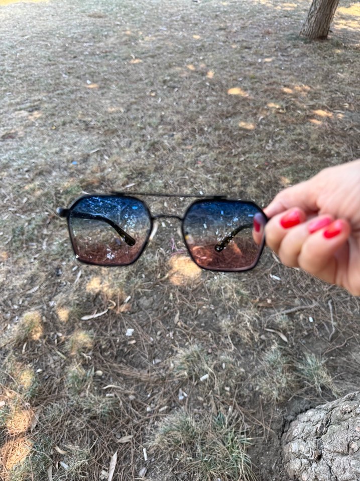 Kadın Çok Renkli Şeffaf Gözlük - Görsel 2