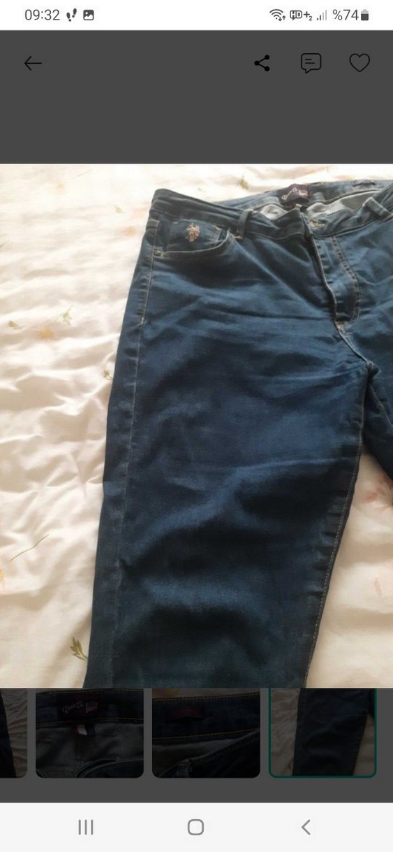 Uspa Us polo Koyu Lacivert Denim Jean — görsel 4/5