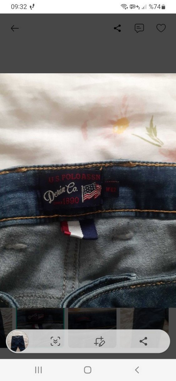Uspa Us polo Koyu Lacivert Denim Jean — görsel 2/5