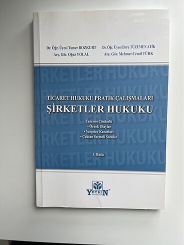 Ticaret Hukuku Pratik Çalışmaları Şirketler Hukumu