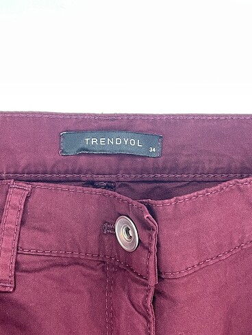 34 Beden bordo Renk Trendyol & Milla Jean / Kot %70 İndirimli.