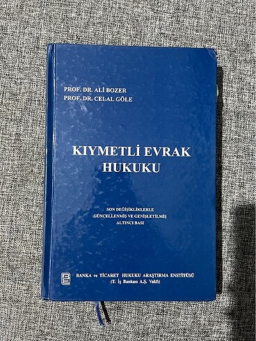 Kıymetli Evrak Hukuku